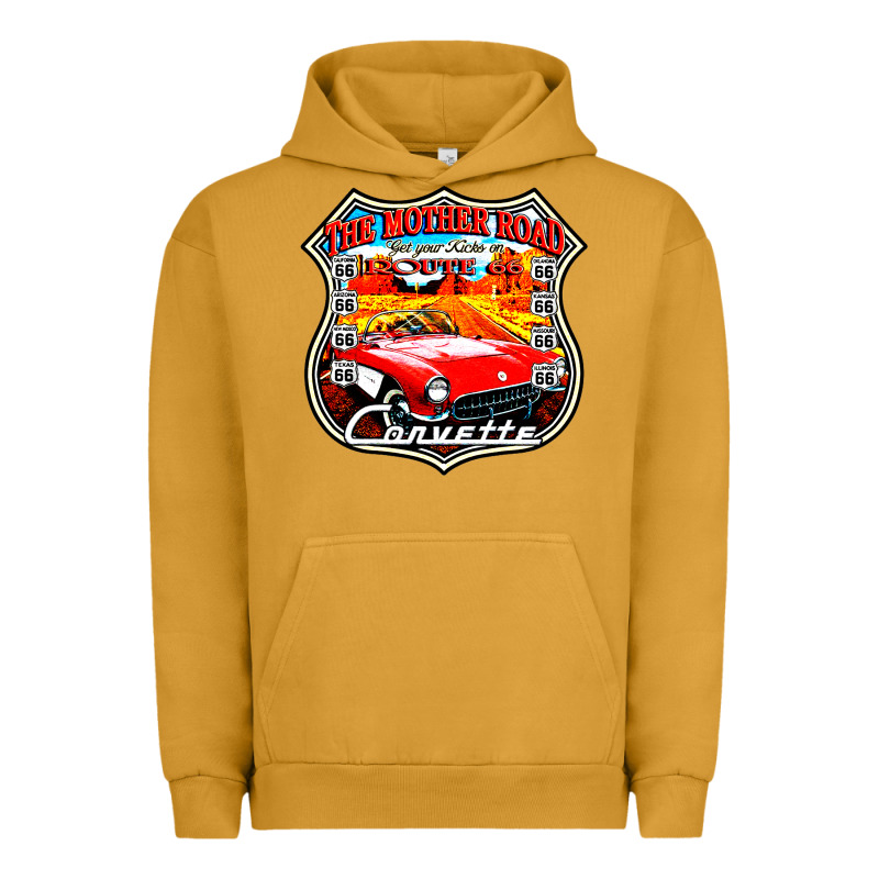 Classic Cars Route 66 Urban Hoodie by artisFamous | Teevron