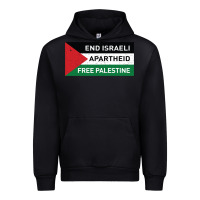 Black end is.rae.li apartheid free pales  flag  t shirt Urban Hoodie - artisFamous