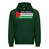 Forest Green end is.rae.li apartheid free pales  flag  t shirt Urban Hoodie - artisFamous