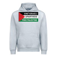 Heather Grey end is.rae.li apartheid free pales  flag  t shirt Urban Hoodie - artisFamous