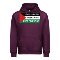 Mauve Wine end is.rae.li apartheid free pales  flag  t shirt Urban Hoodie - artisFamous