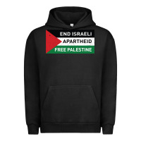 Pigment Black end is.rae.li apartheid free pales  flag  t shirt Urban Hoodie - artisFamous