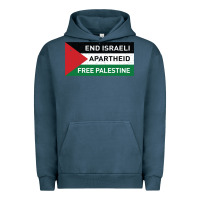 Pigment Midnight Navy end is.rae.li apartheid free pales  flag  t shirt Urban Hoodie - artisFamous
