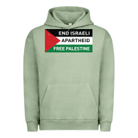 Pigment Oil Green end is.rae.li apartheid free pales  flag  t shirt Urban Hoodie - artisFamous