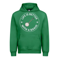 Emerald Banjo Bluegrass Music Traditional Musician Funny Gift Urban Hoodie - artisFamous