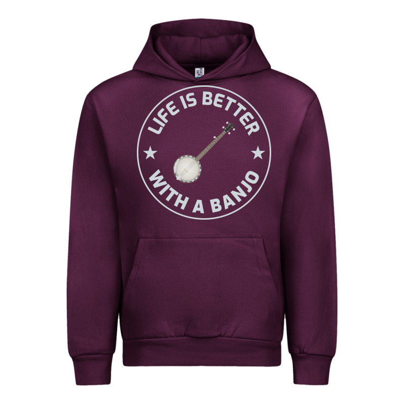 Banjo Bluegrass Music Traditional Musician Funny Gift Urban Hoodie by artisFamous | Teevron