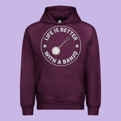 Banjo Bluegrass Music Traditional Musician Funny Gift Urban Hoodie Designed By Artisfamous