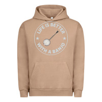 Pigment Burro Banjo Bluegrass Music Traditional Musician Funny Gift Urban Hoodie - artisFamous