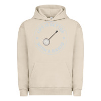 Pigment French Oak Banjo Bluegrass Music Traditional Musician Funny Gift Urban Hoodie - artisFamous