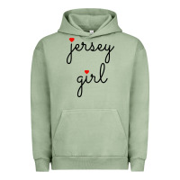 Pigment Oil Green new jersey girl on the shore Urban Hoodie - artisFamous