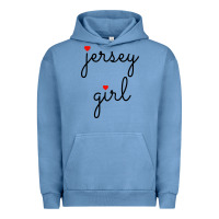 Pigment Pebble Blue new jersey girl on the shore Urban Hoodie - artisFamous