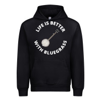 Black Banjo Bluegrass Music Traditional Musician Funny Gift Urban Hoodie - artisFamous