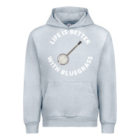 Heather Grey Banjo Bluegrass Music Traditional Musician Funny Gift Urban Hoodie - artisFamous
