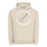 Pigment French Oak Banjo Bluegrass Music Traditional Musician Funny Gift Urban Hoodie - artisFamous