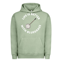 Pigment Oil Green Banjo Bluegrass Music Traditional Musician Funny Gift Urban Hoodie - artisFamous