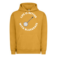 Pigment Peanut Butter Banjo Bluegrass Music Traditional Musician Funny Gift Urban Hoodie - artisFamous