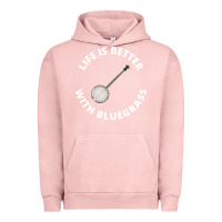 Pigment Salmon Banjo Bluegrass Music Traditional Musician Funny Gift Urban Hoodie - artisFamous