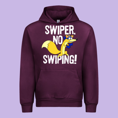 Swiper No Swiping Urban Hoodie Designed By Artisfamous
