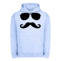 Pigment Grape Ice moustache and sunglasses Urban Hoodie - artisFamous