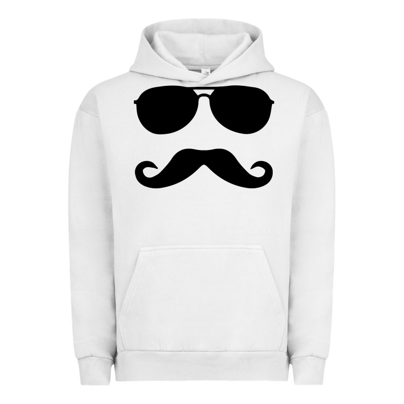 Moustache And Sunglasses Urban Hoodie by artisFamous | Teevron
