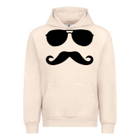 Sandshell moustache and sunglasses Urban Hoodie - artisFamous