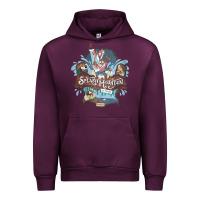 Mauve Wine Splash Mountain Urban Hoodie - artisFamous