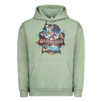 Pigment Oil Green Splash Mountain Urban Hoodie - artisFamous