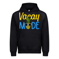 Black vacay mode shirt pineapple Urban Hoodie - artisFamous