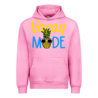 Fuchsia Pink vacay mode shirt pineapple Urban Hoodie - artisFamous
