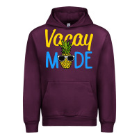 Mauve Wine vacay mode shirt pineapple Urban Hoodie - artisFamous