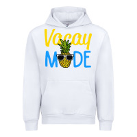 White vacay mode shirt pineapple Urban Hoodie - artisFamous