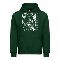 Forest Green vintage japanese anime Urban Hoodie - artisFamous