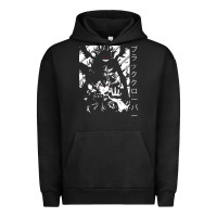 Pigment Black vintage japanese anime Urban Hoodie - artisFamous