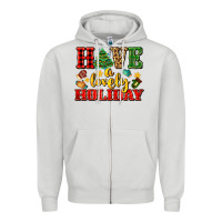 Dove Grey have a lovely holiday with gloves Zipper Hoodie - AdoDesignShop