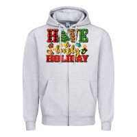 Heather Grey have a lovely holiday with gloves Zipper Hoodie - AdoDesignShop
