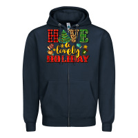 Navy have a lovely holiday with gloves Zipper Hoodie - AdoDesignShop