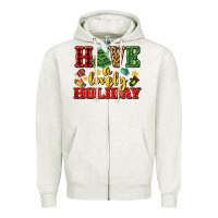 Oatmeal Heather have a lovely holiday with gloves Zipper Hoodie - AdoDesignShop