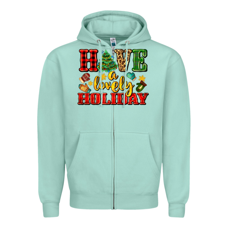 Have A Lovely Holiday With Gloves Zipper Hoodie by AdoDesignShop | Teevron