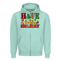 Seafoam have a lovely holiday with gloves Zipper Hoodie - AdoDesignShop