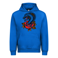 Cobalt the king cobra snake and rose Urban Hoodie - artisFamous