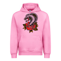 The King Cobra Snake And Rose Urban Hoodie | Teevron