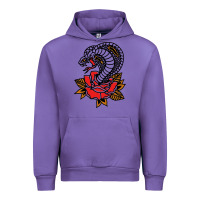 Tulip the king cobra snake and rose Urban Hoodie - artisFamous