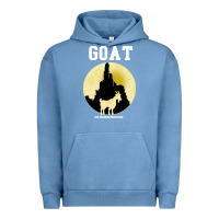 Pigment Pebble Blue big thunder mountain goat Urban Hoodie - artisFamous