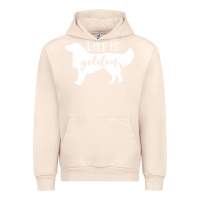 Sandshell golden retriever - life is golden white Urban Hoodie - artisFamous