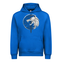 Cobalt Witcher Wolf Urban Hoodie - artisFamous