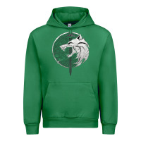 Emerald Witcher Wolf Urban Hoodie - artisFamous