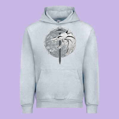 Witcher Wolf Urban Hoodie Designed By Artisfamous
