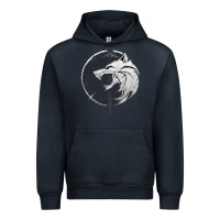 Navy Witcher Wolf Urban Hoodie - artisFamous