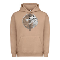 Pigment Burro Witcher Wolf Urban Hoodie - artisFamous