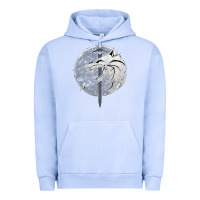 Pigment Grape Ice Witcher Wolf Urban Hoodie - artisFamous